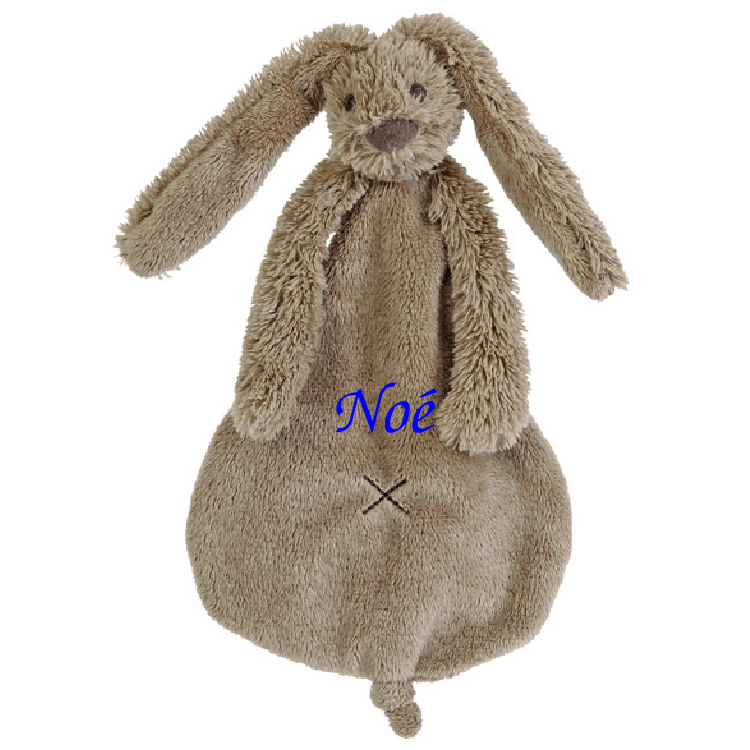  richie the rabbit baby comforter brown 